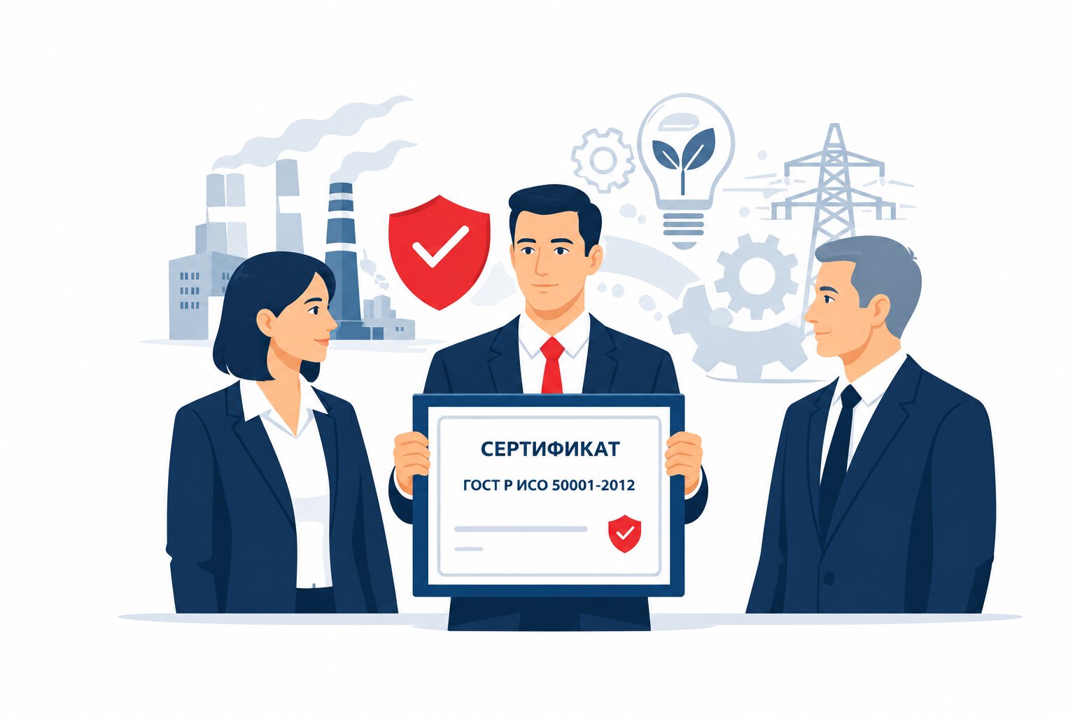 Оформление сертификата ГОСТ Р ИСО 50001-2012 в Абинске и по всему Абинскому району Краснодарского края